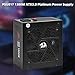 Redragon PSU018 80+ Platinum 1300 Watt ATX 3.0 Fully Modular Power Supply, 80 Plus Certified, 100% Japanese Capacitors & Low Noise Smart-ECO 0 RPM Fan, Full Mod Cables w/12VHPWR Cable, Black