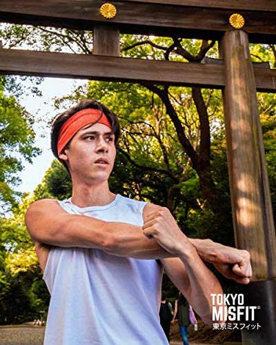 Image of Tokyo Misfit Japanese Headband for Men & Women, Sweat Band (Cube-Red)
