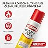Ronson Butane Fuel Refill 135ml Pack of 3 Universal Lighter Fluid Refill for Torch, Kitchen, and Utility Lighters Clean Burning Butane Gas for Refillable Lighters