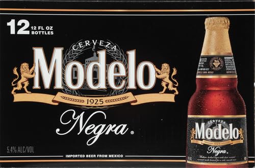 Miniatura 10 de Modelo Cerveza Negra, paquete de 12, botellas de 12 onzas, 5.4% ABV