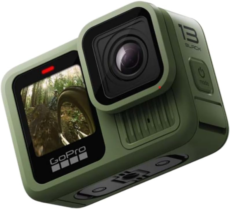 Image of GoPro Limited Edition HERO13 in Forest Green - Ecommerce Packaging | Waterproof Action Camera with 5.3K60 Video, 27MP Photo + Compatability with HB-Series Lenses