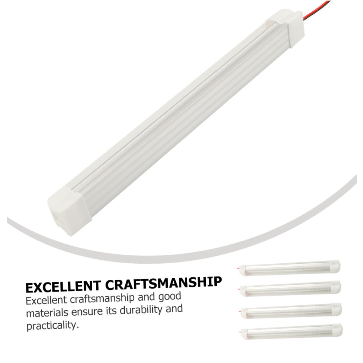 TOPBATHY 4pezzi Luce Led Per Auto Striscia Luminosa Da Lettura Per Auto Lampadine Basso Consumo Energetico Installazione Semplice Confezione