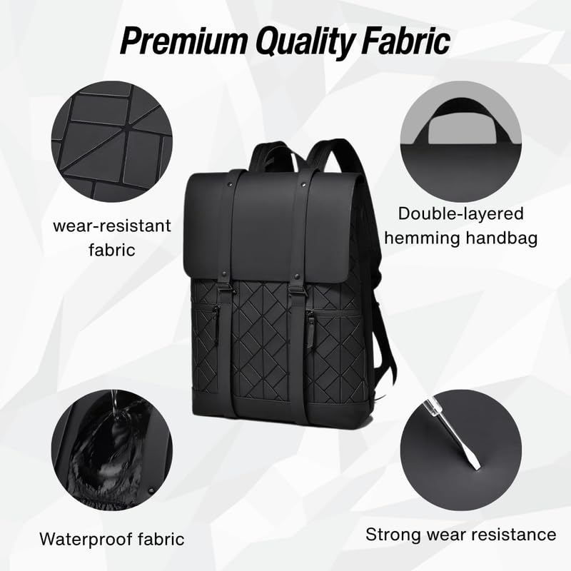 Image of KARRIER Backpack with Padded Laptop Compartment /Expandable /Multifunctional /Stylish /Daily Commute /Multiple Compartments /Unisex Backpack for Office /College /Students