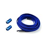 zapatos azul marino mujer amazon Boolavard Cordones elásticos para zapatos para adultos y niños, sistema de cordones elásticos para zapatos, 2 pares, color azul oscuro