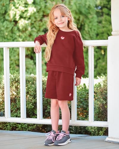 Stelle Girls Athletic Sweatsuit 3 Pieces Sweatshirts and Pant with Pockets Long Sleeve Outfits Set4