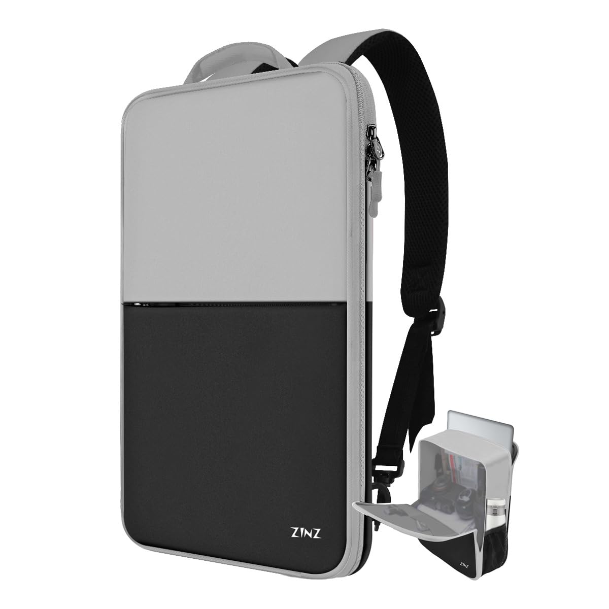 Amazon.co.jp: [ZINZ] 17 インチ ラップトップバックパック超薄型拡張