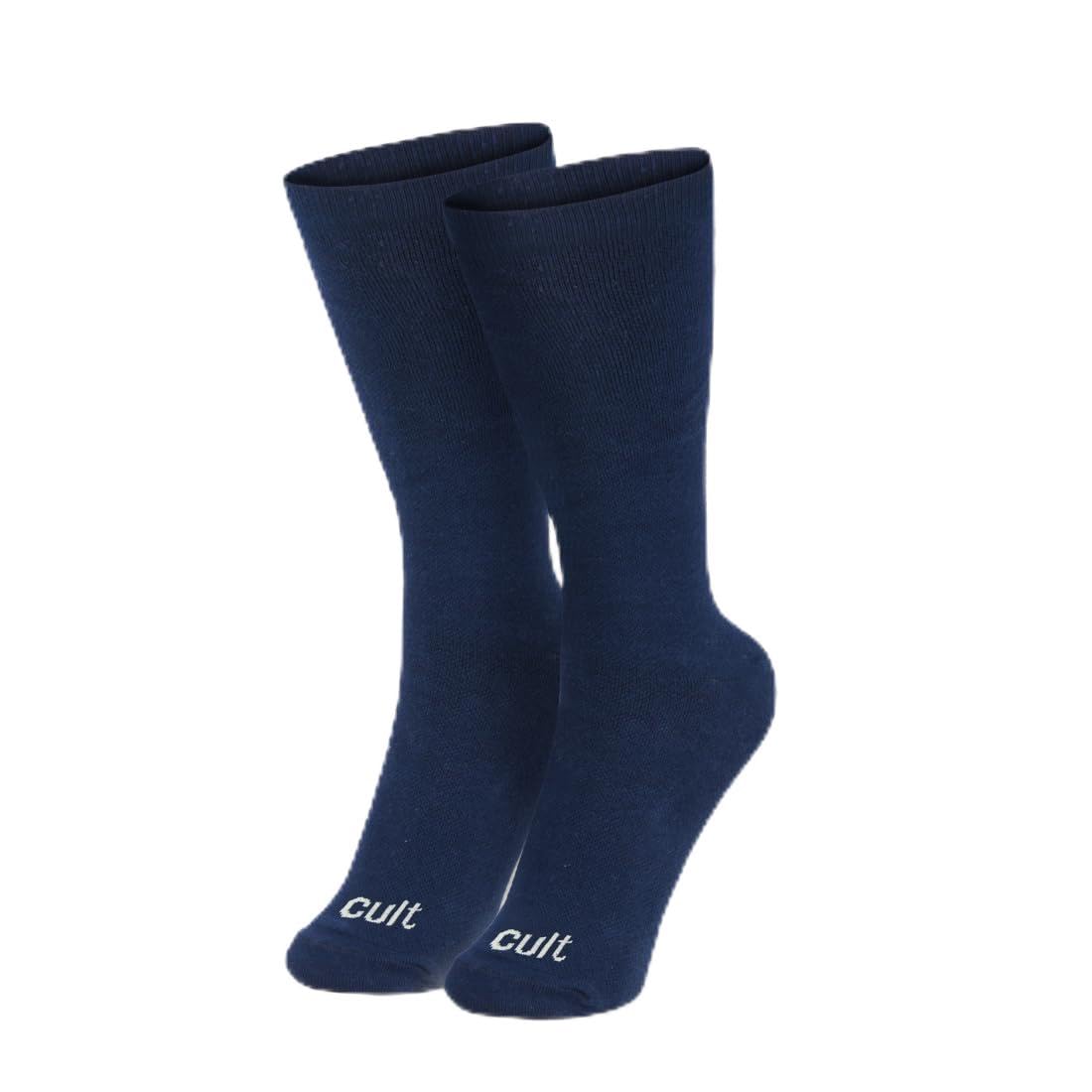 Compression Socks for Men & Women Breathable Fabric with Superior Grip Enhances Circulation, Reduces Leg Fatigue & Supports Muscle Recovery During Sports & Travel Pack of 1 Navy-image-37