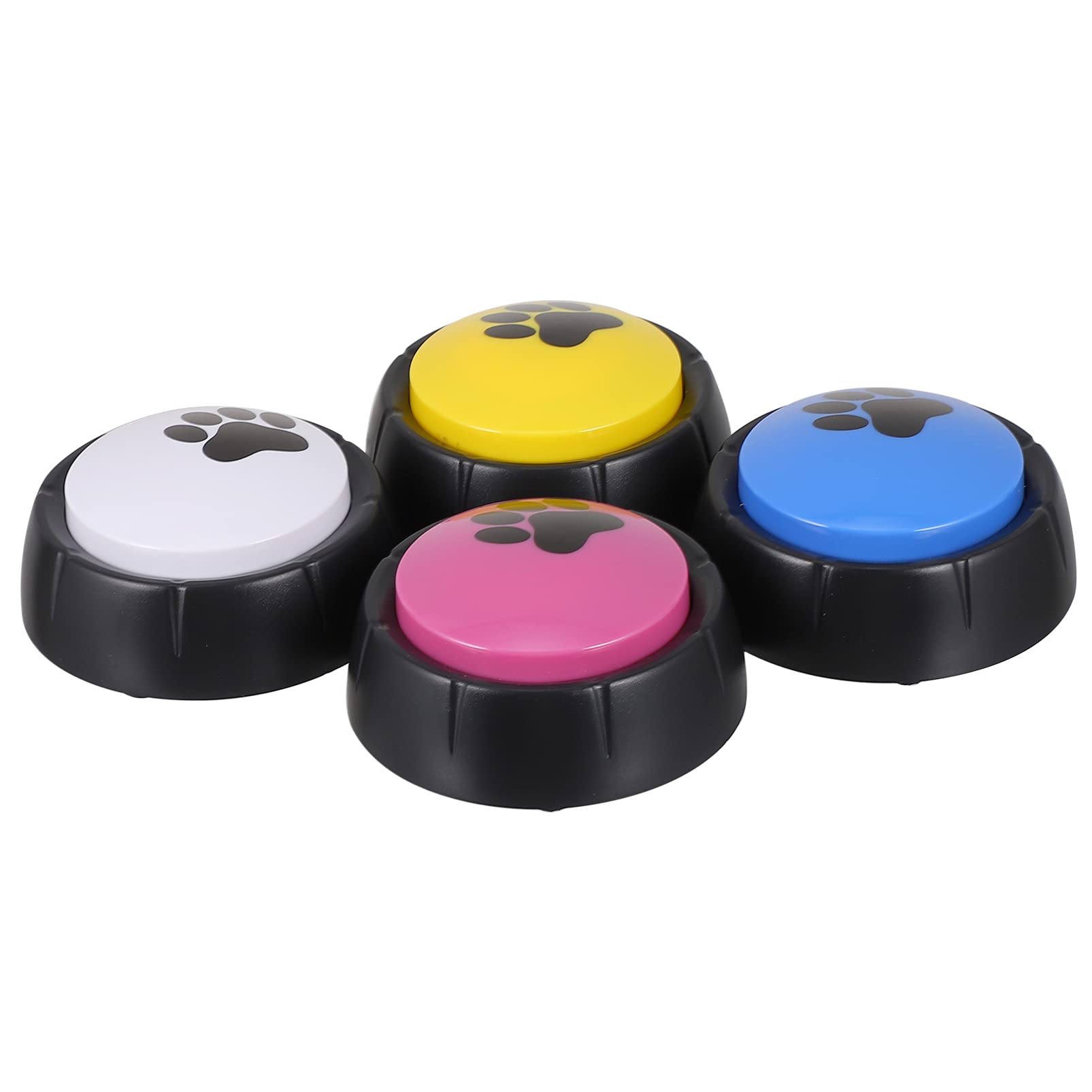 Ausilio per L'addestramento del Cane Confezione da 4 Pulsanti di Registrazione Vocale per Animali Domestici per Distrarsi E Creare