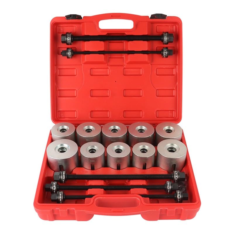 27 Pcs Universal Press & Pull Sleeve Kit Bush Bearing Removal Insertion Tool Set