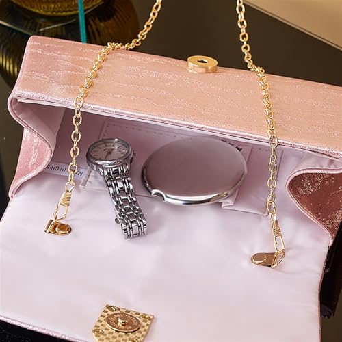 Sac chaîne cristal avec strass scintillants et cuir véritable - 4