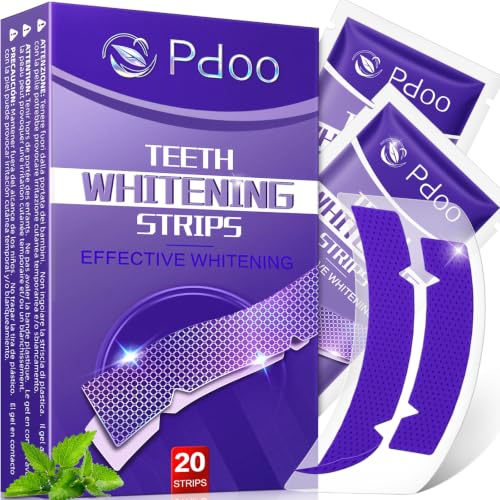 Image of Purple Teeth Whitening Strips 20 Count - 10 Days Treatment Whitener Strips