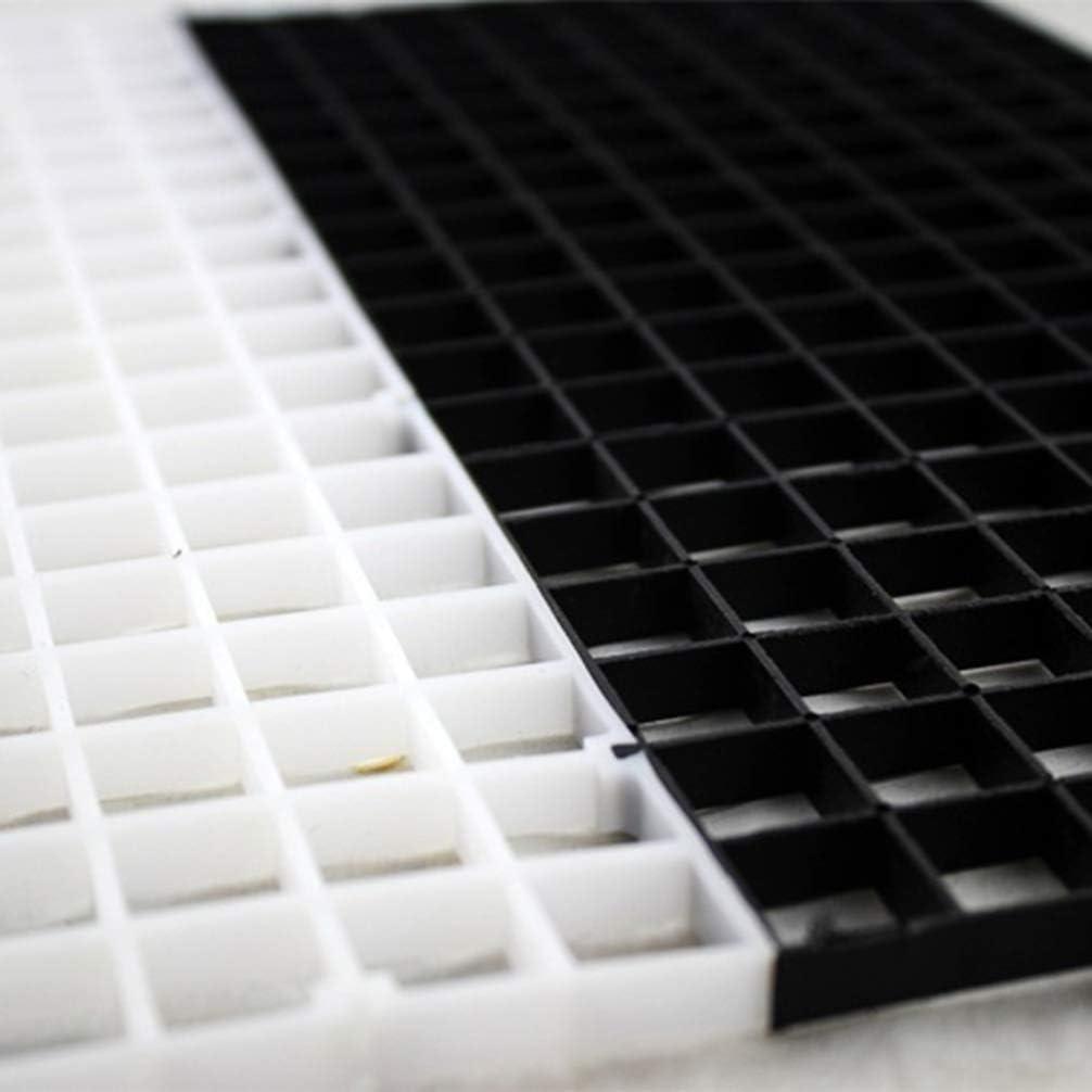 balacoo 1set Aquarium Panel Lattice Divider Suction Cups Black Easy to Install and Remove for Fish Separation and Breeding Versatile Aquarium Supplies