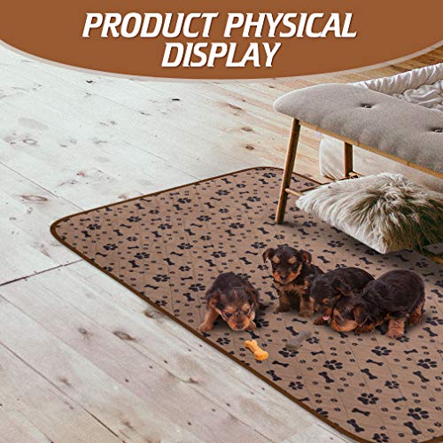 Waterproof Dog Food Mat Non-Slip - 2 Pack Dog Bowl Mat Absorbent Pet Feeding Mats Washable Pee Pads for Puppies Cats… - Image 7