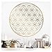 Grandora Wandtattoo Blume des Lebens I gold (BxH) 58 x 58 cm I Schlafzimmer Wohnzimmer Sticker Aufkleber Wandaufkleber Wandsticker Mandala Folie W940