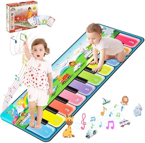 FUCEORUY Piano Mat Musical Toys for Toddlers 1-3, Sensory Learnin...