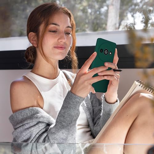 Image of A rtistque Back Cover Case for Mi Redmi A3 5G / A3X 5G / Poco C61 5G with Camera Protection | Shockproof TPU | Stylish Protective Design | Slim Fit | Mi Redmi A3 / A3X / Poco C61 Back Cover - Green