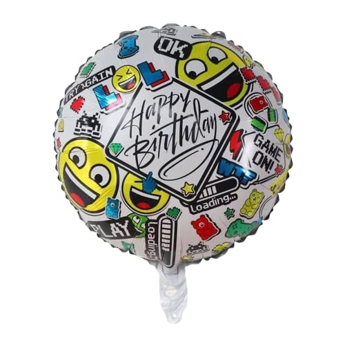 Image of Atpata Funky Gamer Birthday GAME ON! Foil Balloons (Set of 5) Video Game Theme Birthday Party - Gaming Console Shape Foil Balloon (Gaming White Balloons)