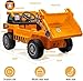 12V 4WD Ride on Dump Truck with Electric Dump Bed,12V Electric Ride-On Construction Truck,4-Wheeler Toy Car With Remote Control, Dump Bed, Shovel & Music Player | Interactive Construction Vehicle Gift