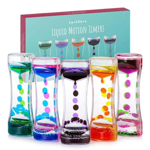 THE TWIDDLERS 5 Liquid Motion Timers Sensory Timer...
