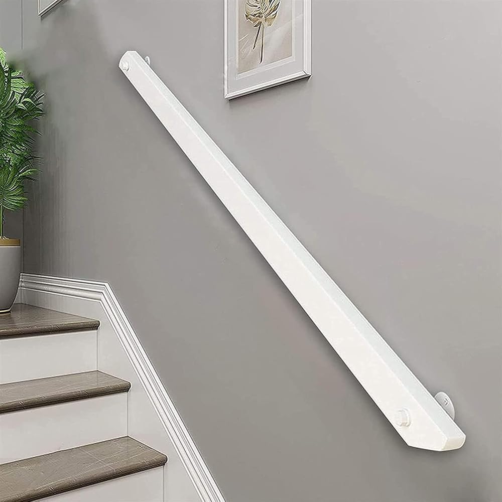 LQSYBHD Stair Railing Indoor Wood, Sturdy Hand Rails for Indoor Stairs, Non-Slip Stair Handrails for Corridor, Lofts, Patio, Kindergarten, Wall Mounted Staircase Grab Bar for Elderly(Size:140cm)