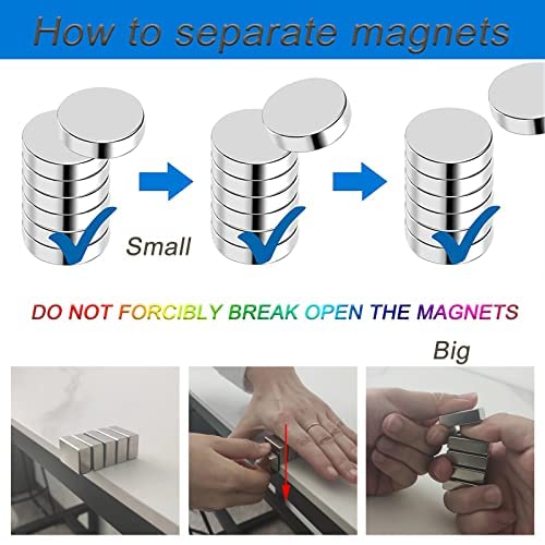 Velleman Magnete, ultra forte, 10 pezzi, rotondo, 8 x 3 mm, neodimio, argento, ideale per frigorifero o lavagna magnetica : Velleman Group nv