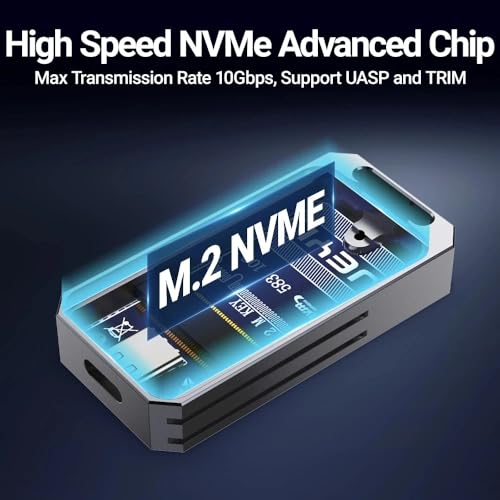 Caja externa para SSD M.2 2230 NVMe USB3.2 Gen2 10Gbps miniatura 6