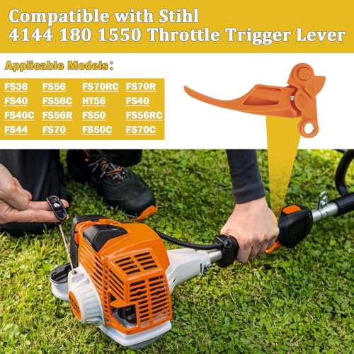 Image of 4144 180 1550 Throttle Trigger Lever with One Screws Compatible with Stihl