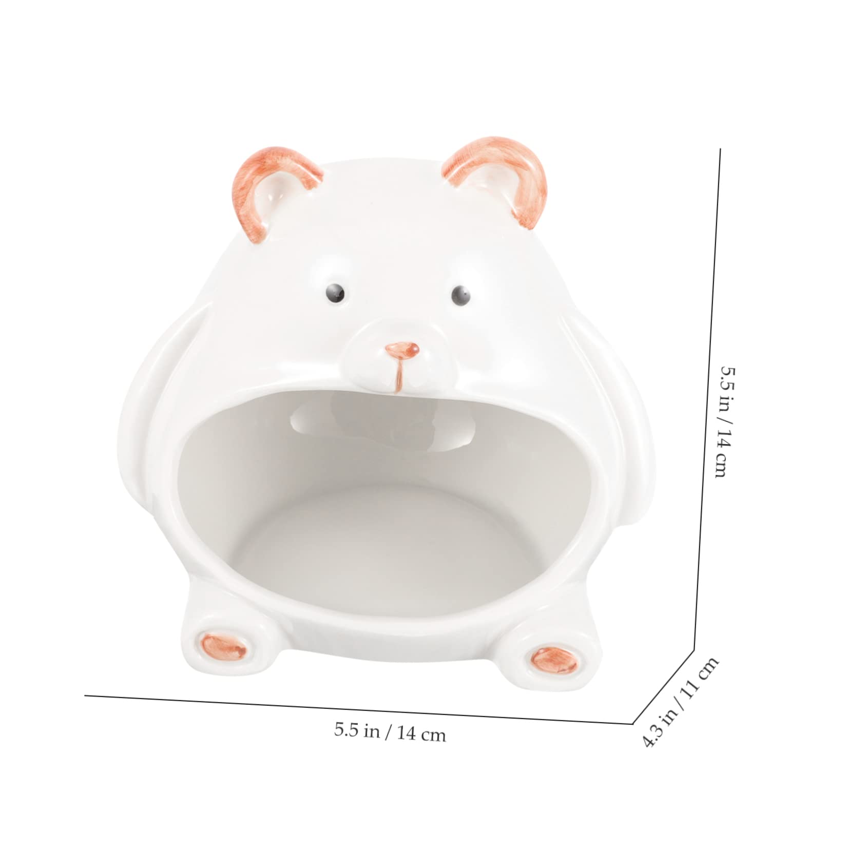 Toyvian Maison pour Hamster Et Nid Décoratif Abri Céramique pour Hamster Domestique Cachette pour Petits Animaux