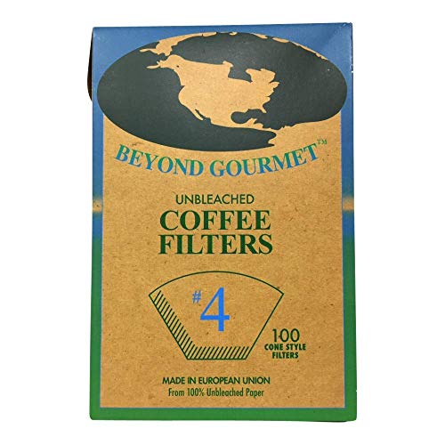 Beyond Gourmet, Coffee Filters Unbleached No 4, 100 Count