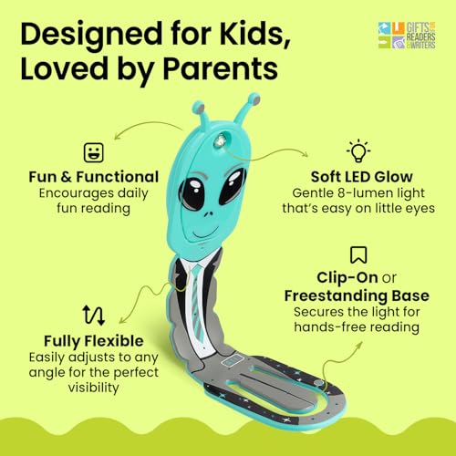 Regalo para lectores con marcapáginas y lámpara con clip flexible 3