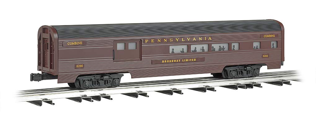 Williams by Bachmann Pennsylvania Tuscan Aluminum Luxury Liner Passenger 2 Car Add-On Train Set, 60'