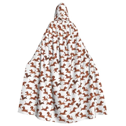 Cape à capuche Corgi imprimée avec cordon réglable pour cosplay