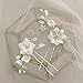 Haarspangen Handgemachte Ceram Blume Süßwasserperlen Brauthaarnadel Hochzeit Haaraufkleber Frauen Schmuck Haarschmuck