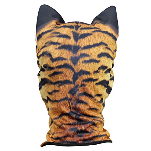 Image of WTACTFUL 3D Animal Ears Balaclava, Breathable Face Mask for Halloween