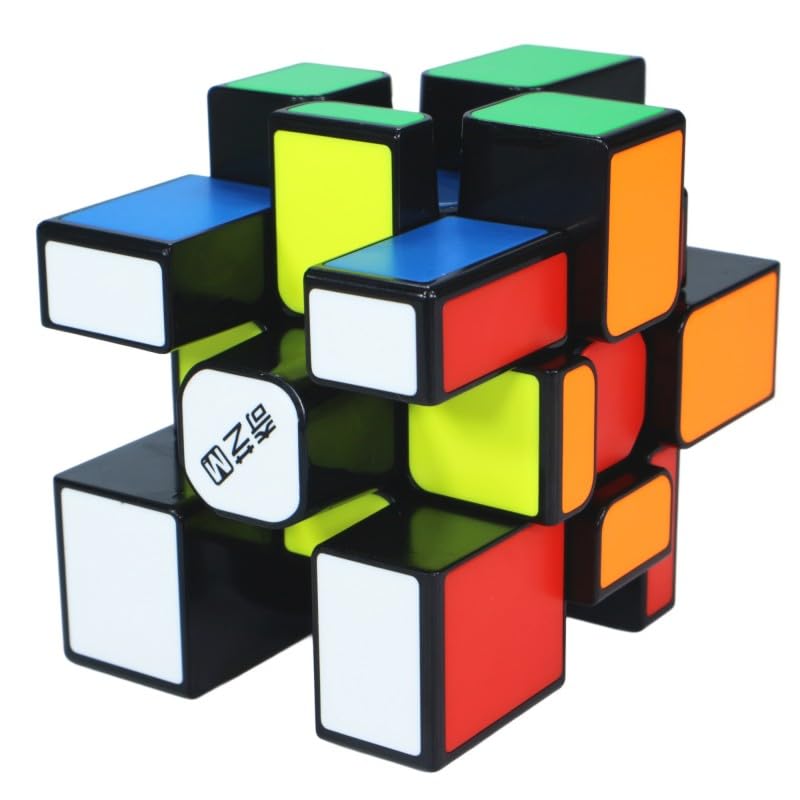 Image of Qiyi Magnetic Mirror Cube 3x3x3 Speed Cube Magnets stickerless 3x3 Mirror Blocks Cube Different Shapes Cube with Titles (Mix Color)