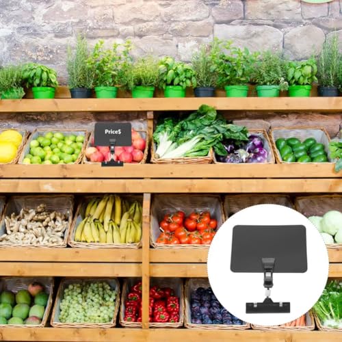 Helilyco Letrero de pizarra para tienda minorista, 8 juegos de señalización de descuento, reutilizable de PVC y ABS, tablero de menú, supermercado, panadería, boda - imagen 7