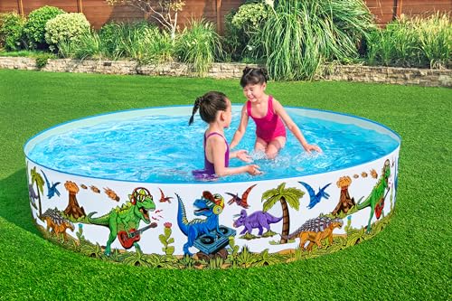 Bestway Fill 'N Fun Planschbecken Dinosaurier, Ø 244 x 46 cm