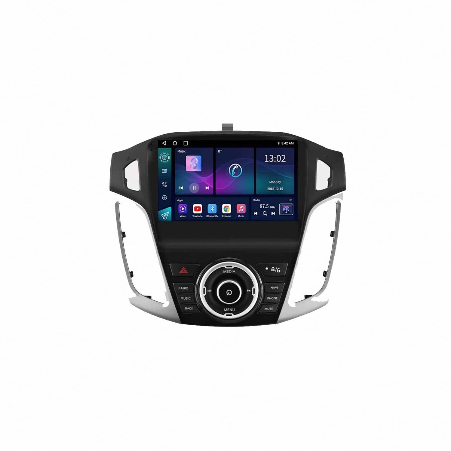 Pantalla de coche 2 DIN para Ford Focus 3 con Carplay y Android Auto 2011-2017 8
