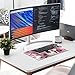 Human Skull Pink Flowers Desk Mat Non-Slip Laptop Writing Pad Large Keyboard Mousepad with Rubber Base 23.6