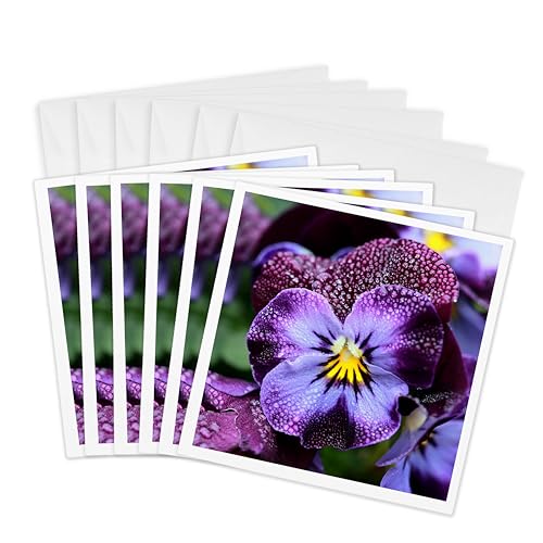 Cartes de vœux fleur violette pour exprimer vos sentiments avec tendresse