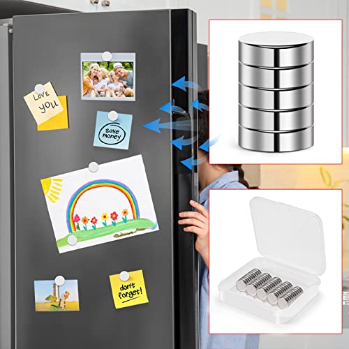 Image of 45 PCS Refrigerator Magnets, 12x3mm Small Round Rare Earth Magnets