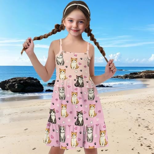 Kids Spaghetti Strap Dresses for Girls 3-14 Year Olds Summer Beach Birthday  Party Dress - Product Details