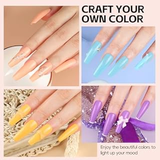 COSCELIA Kit Semipermanente Unghie Con Lampada, 20 Colori Smalto Unghies E 3 Colori Extensione Gel Kit Unghie Gel Completo, Base Coat& 4 Top Coat Manicure Set Regali Per Donne