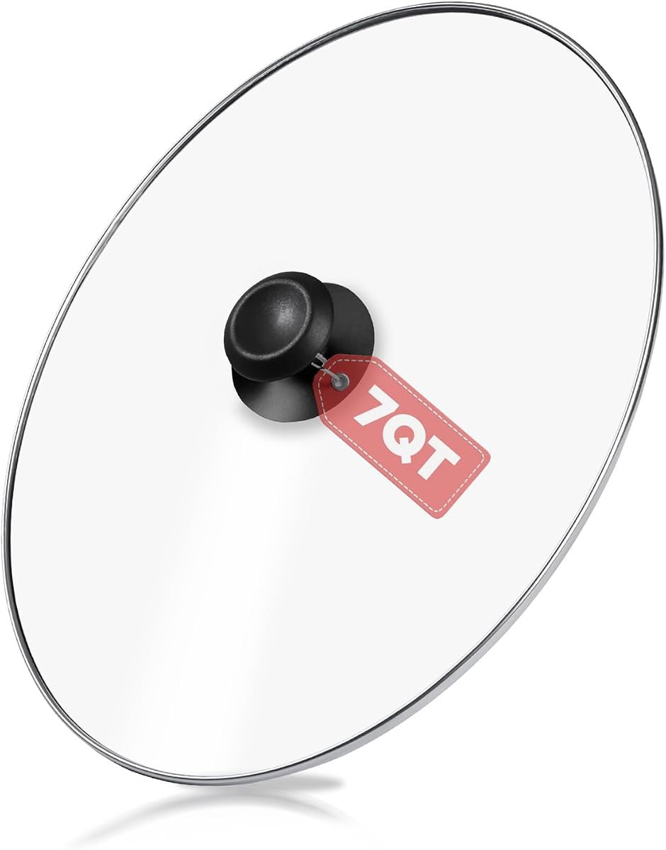 Oval Glass Lid 7 Quart Replacement for 7qt Slow Cooker SCV700SS Crock Pot | and for Hamilton Beach Slow Cooker SCV700, 33474G, SCV700-KC, SCV700SS Replacement Oval 7 Quart Lids 13.12"L x10.25"W