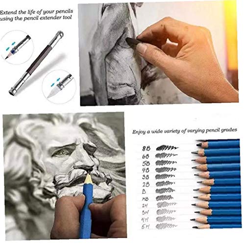 nJiaMe 72 Coloring Pencils Set für Skizzierung Malbücher School Supplies für Berufskünstler Erwachsene Kinder Fließend… – Bild 6