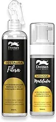 Kit Espuma Mousse Modeladora 150ml + Desembaraçante Hidratante 200ml Donna’s – Ideal para Cachos, Tranças, Apliques, Box Braids e Baby Hair – Finaliza, Hidrata e Controla o Frizz
