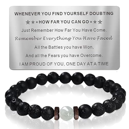 IGXX Anti Alcohol Bracelet for Men Women with Wallet Card Stop Drinking Alcohol Bracelet Recovery Gift for Sobriety Journey Anniversary Celebration Encouragement Emotional Support