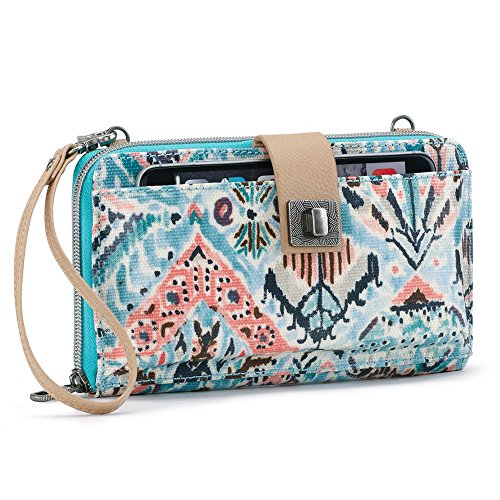 Image of Sakroots Smartphone Crossbody Purse - Women's Cellphone Bag & Wallet For Everyday - Convertible Wristlet With Zipper