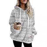Jacke Damen übergangsjacke Sportlich Trainingsjacke Loose Fit College Jacken Fleece jacke Manteljacke Baumwolljacke Steppjacke Frauen Bequem Outdoor jacken Funktionjacke Mädchen Frauen Kapuzenpullover