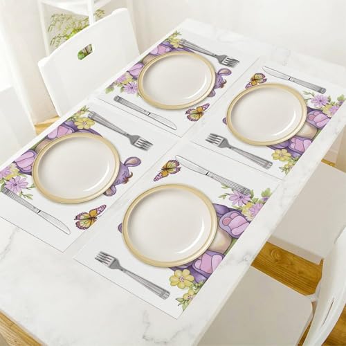 Sets de table de cuisine lavables en PVC contre taches et chaleur